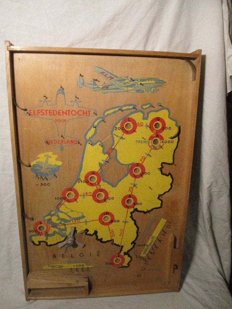 antiek flipperkast spel elfstedentocht KLM, Ophalen of Verzenden, Gebruikt