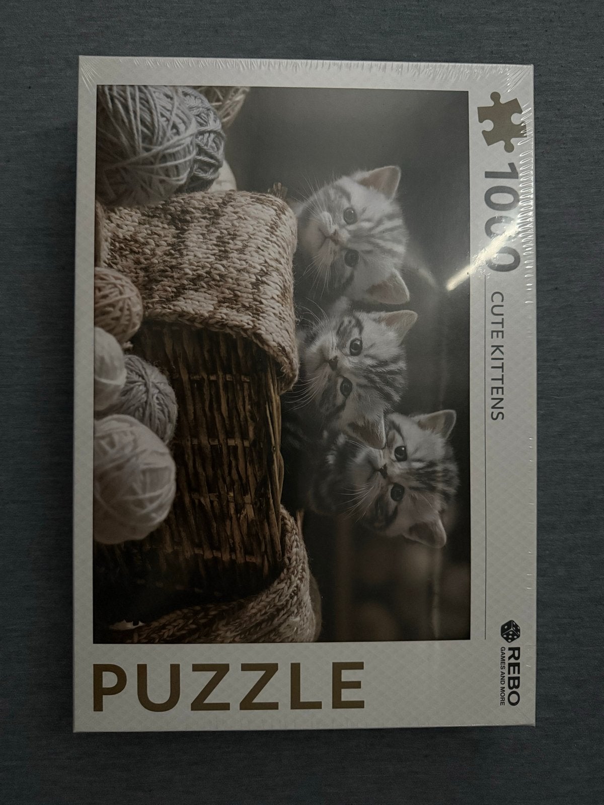 Legpuzzel 1000 stukjes - 3 schattige kittens, Ophalen of Verzenden, 500 t/m 1500 stukjes, Nieuw, Legpuzzel