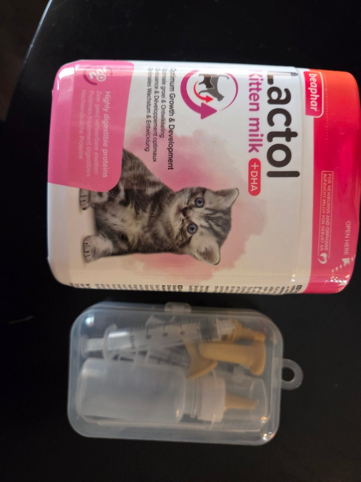 kitten melk + flesjes set, Ophalen, Nieuw