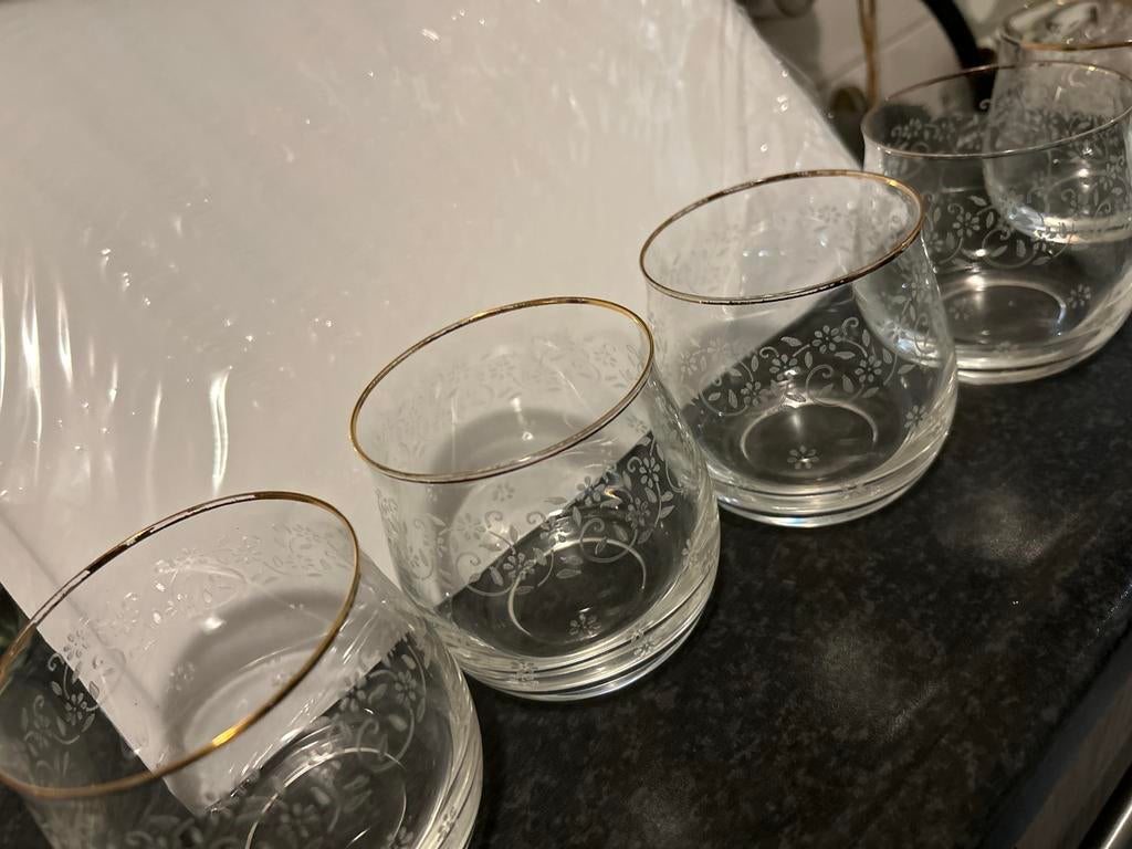 5 mooie Karaca glazen, Glas of Glazen, Ophalen of Verzenden, Overige stijlen, Glas