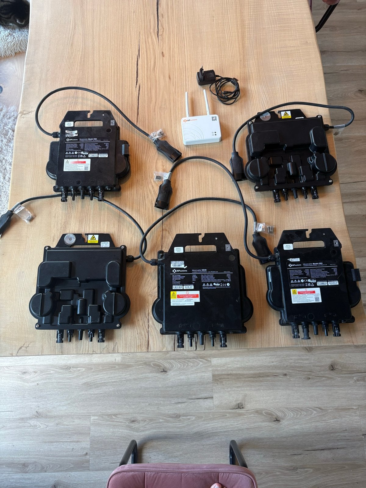 Micro-omvormers APsystems DS3D met ECU-R communicatie-unit, Doe-het-zelf en Verbouw, Ophalen, Zo goed als nieuw, Overige typen