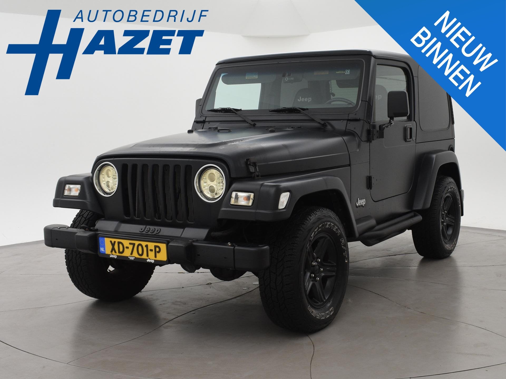Jeep Wrangler 2.5i 4X4 SOFTTOP + HARDTOP | LEDER | APPLE CAR, Auto's, Gebruikt, 118 pk, 4 cilinders, 2000 kg