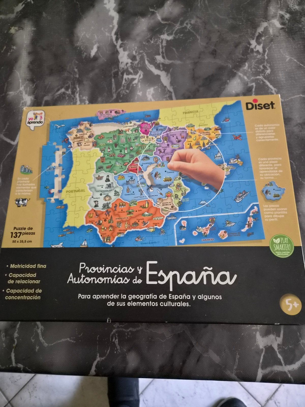 Puzzel van spanje, Ophalen, 500 t/m 1500 stukjes