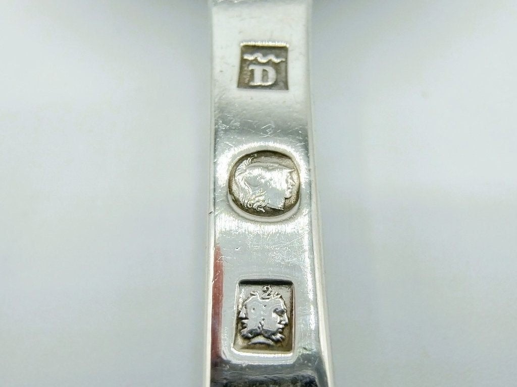 2 Zilveren lepels, Delheid Fréres, Brussel, België, ca. 1850, Antiek en Kunst, Verzenden, Zilver