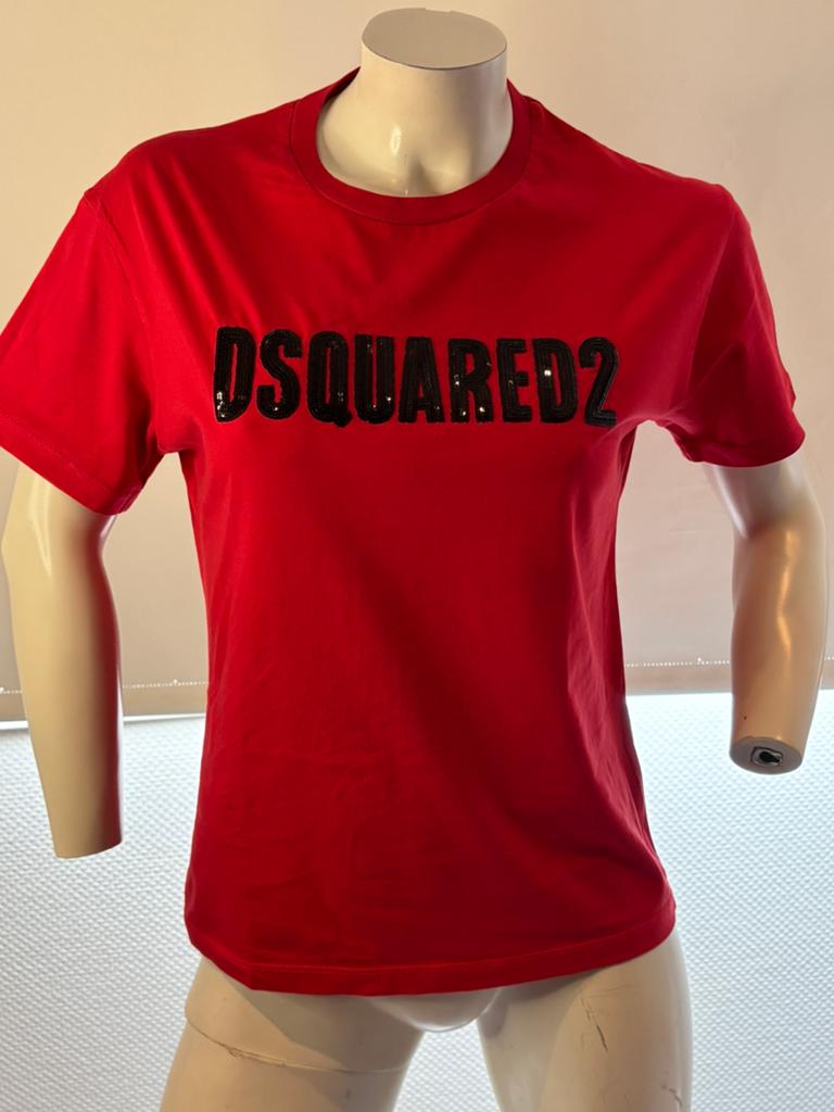 Dsquared2 meiden shirt met paiettten 16 jaar, Ophalen of Verzenden, Zo goed als nieuw, Meisje, Shirt of Longsleeve