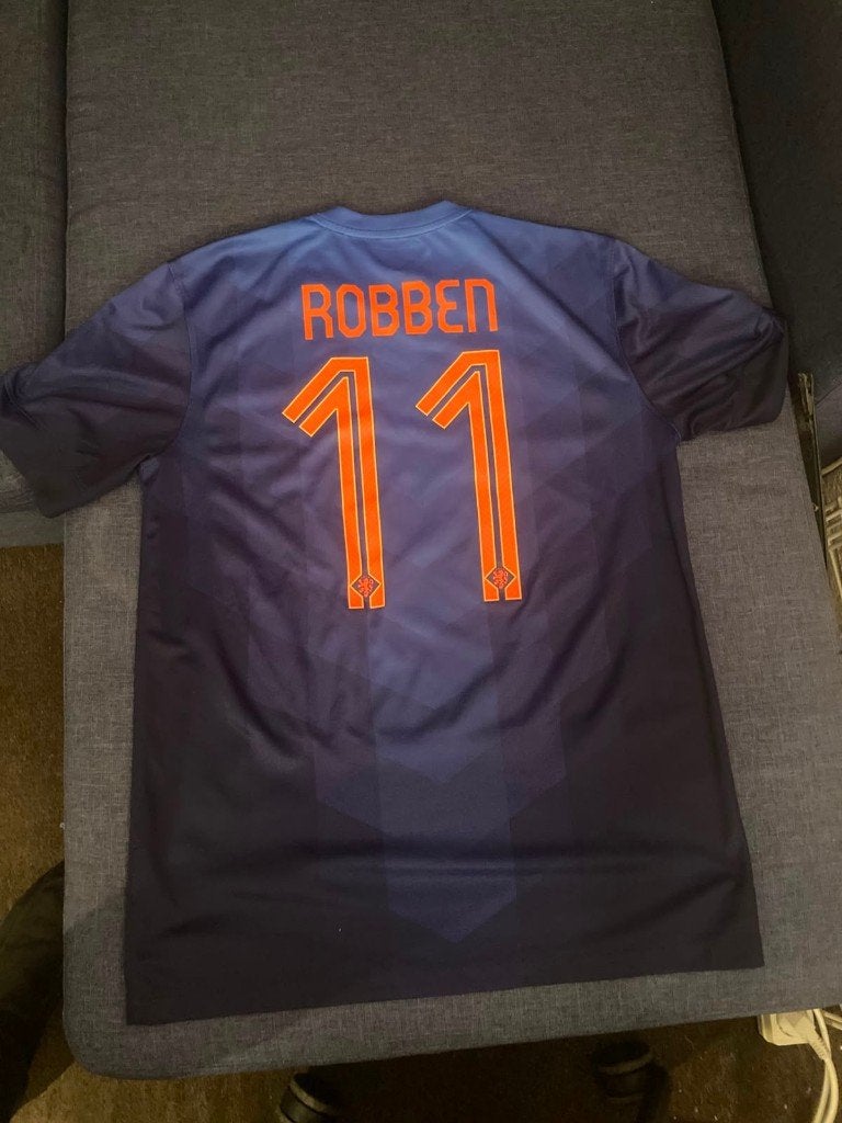 Origineel Oranje WK 2014 Uitshirt - Robben (Maat M), Maat M, Ophalen of Verzenden, Gebruikt, Shirt