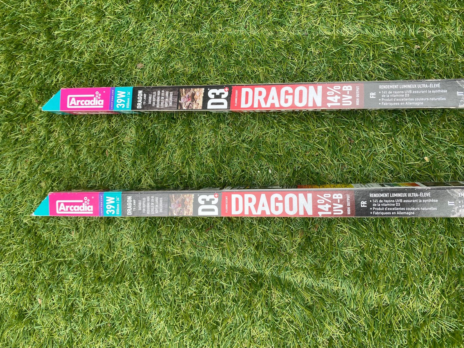 2 Arcadia dragon 14% + 2 Arcadia desert 12% + Reptisun 5% T5, Dieren en Toebehoren, Ophalen, Zo goed als nieuw