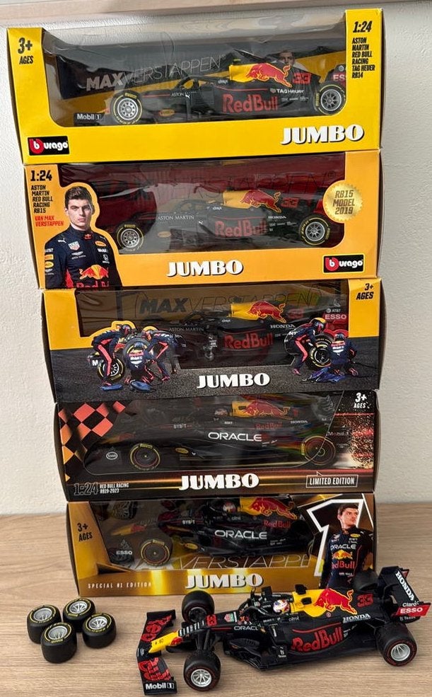 Max Verstappen Red Bull Racing F1 schaalmodellen 2018 - 2023, Ophalen of Verzenden, Nieuw, Auto, Bburago