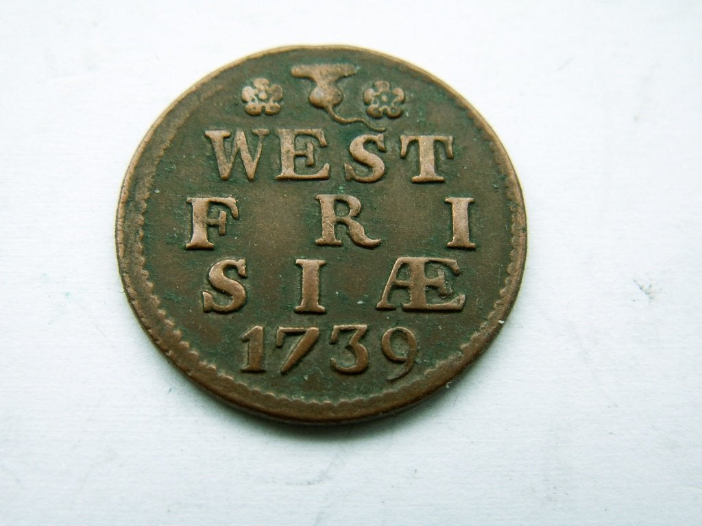 WEST FRIESLAND.  Duit - 1739.   UNC-/-, Verzenden, Vóór koninkrijk, Overige waardes, Losse munt