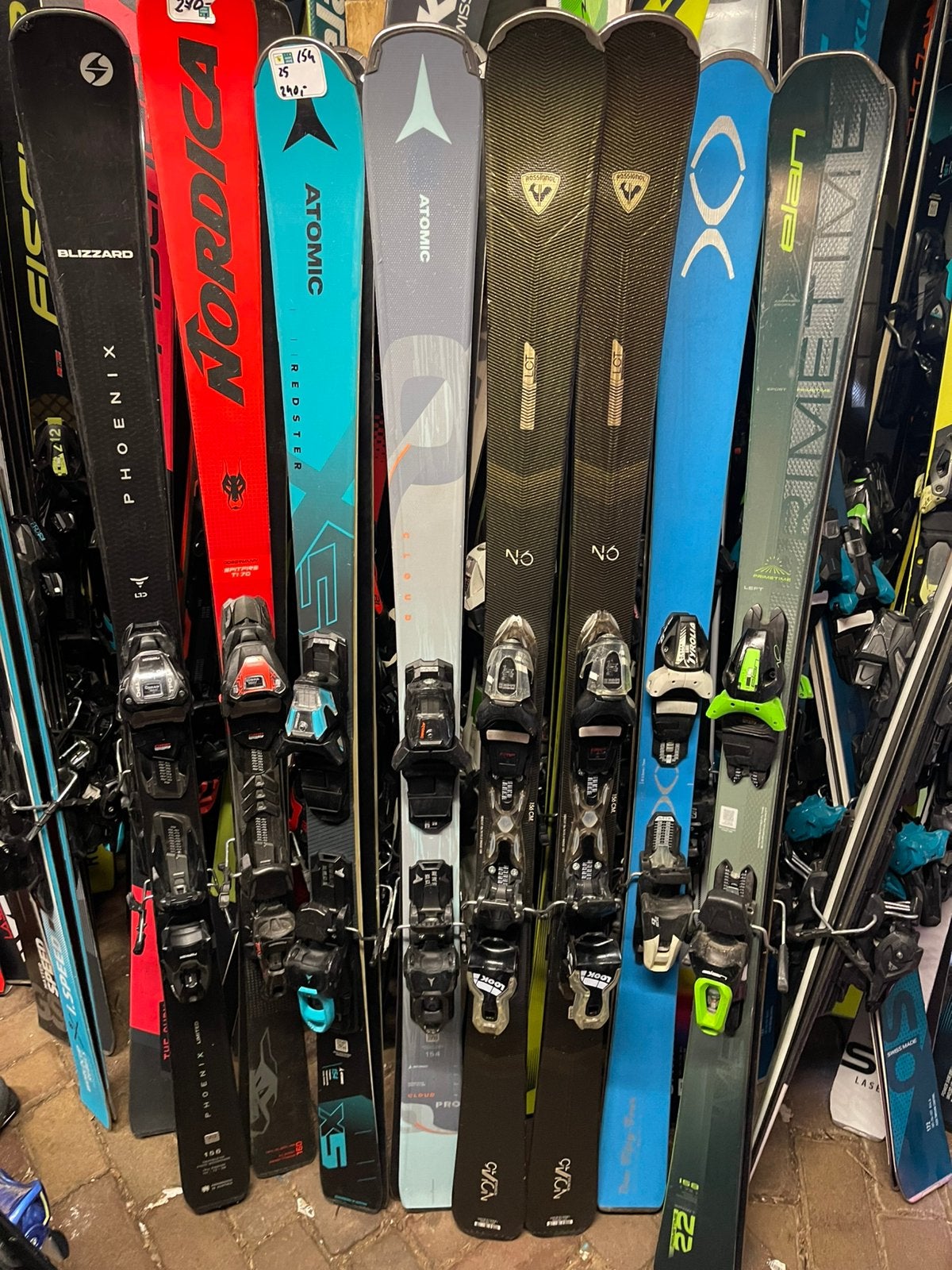 156cm DAMES Rossignol NOVA 6 gold carve skis, 140 tot 160 cm, Rossignol, Ophalen of Verzenden, Zo goed als nieuw