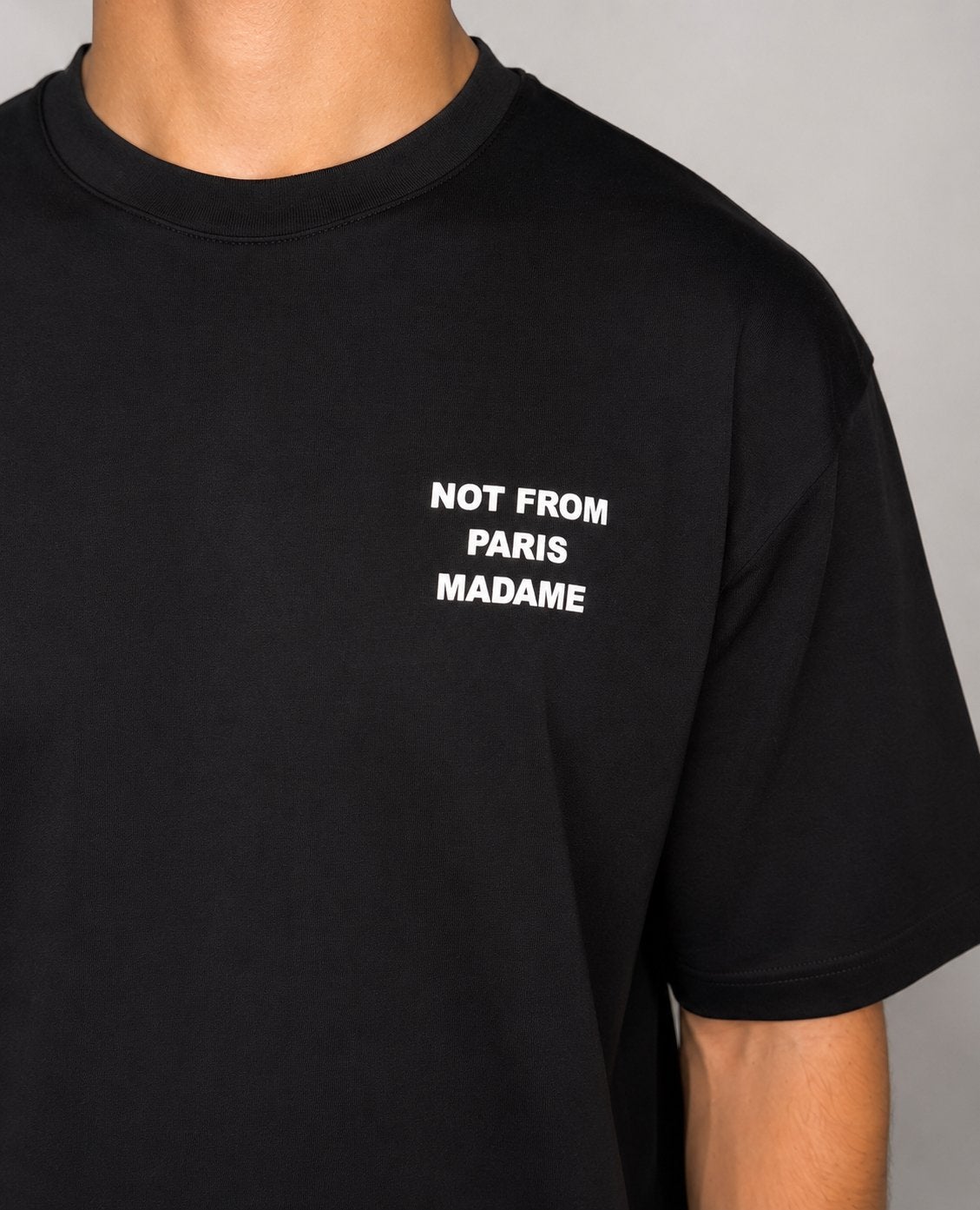 Drole de Monsieur not from paris shirt polo tshirt zwart, Ophalen of Verzenden, Zo goed als nieuw, Zwart