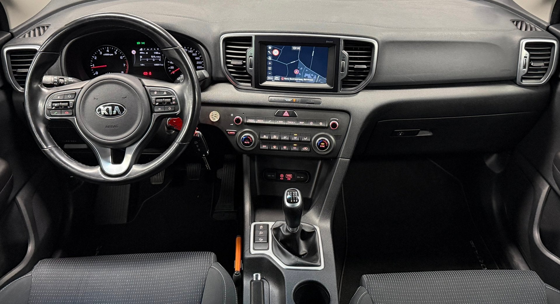Kia Sportage 1.6 GDI DynamicLine*Trekhaak*Camera*Carplay*Nav, Auto's, Voorwielaandrijving, Stof, Gebruikt, 4 cilinders