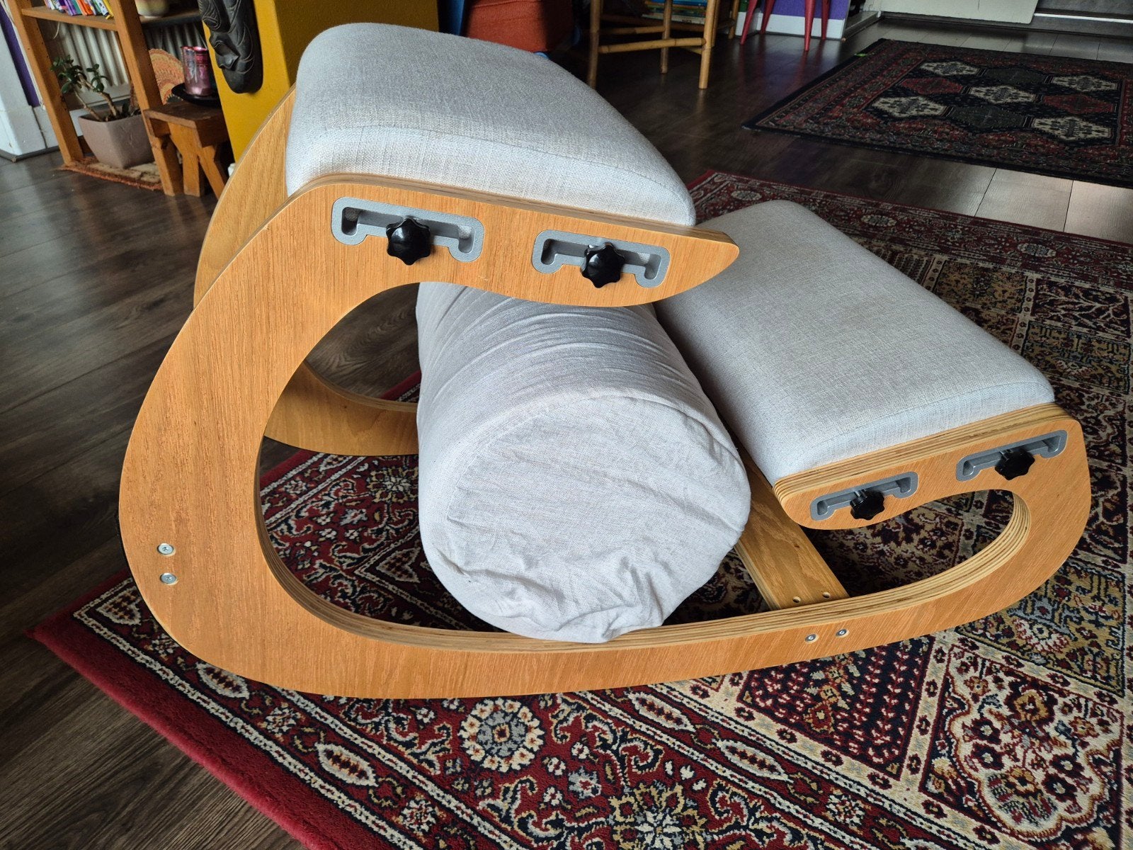 MallVitally Ergonomische Kniestoel - inclusief enkelkussen, Huis en Inrichting, Ophalen, Hout, Overige kleuren, Ergonomisch