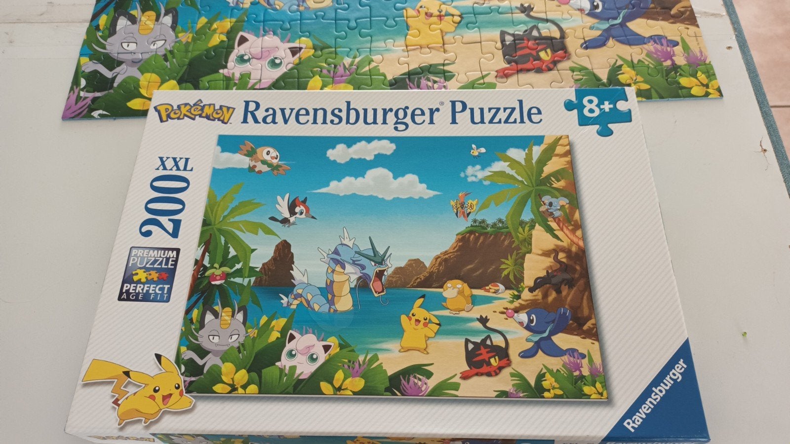 Een pokemon puzzel  xxl ravenburger, Ophalen of Verzenden, Meer dan 50 stukjes, 6 jaar of ouder