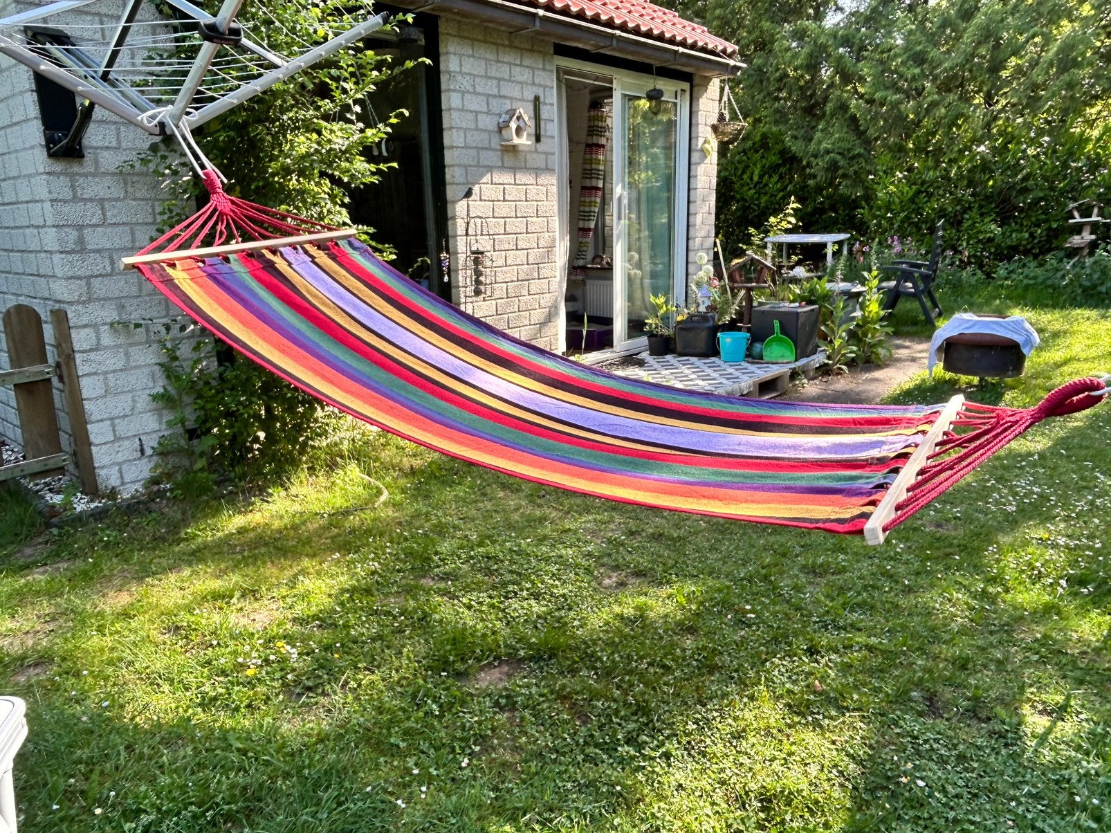 Vrolijke gekleurde hangmat. Meerdere leverbaar, Ophalen