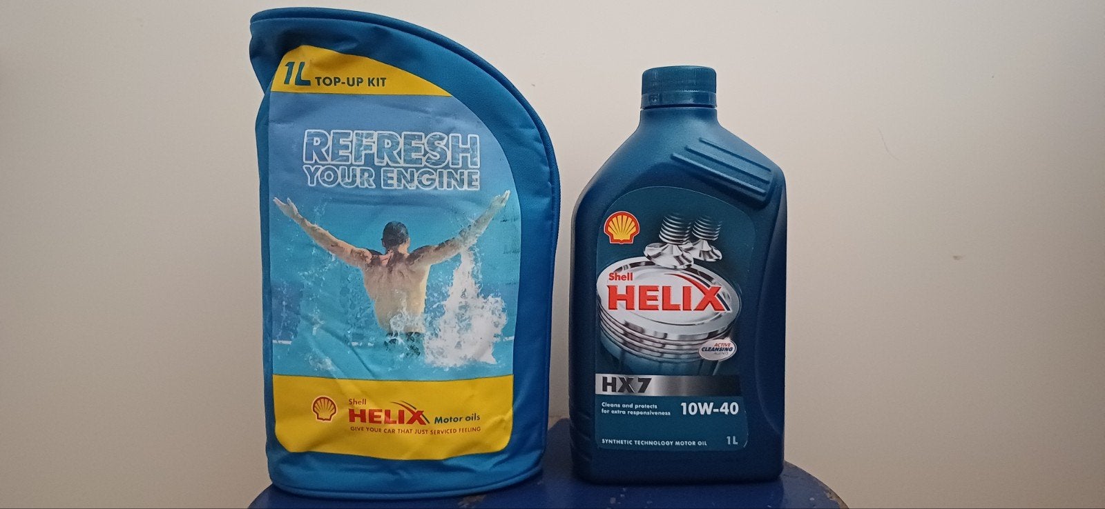 Shell Helix 1 l  top-up kit., Ophalen of Verzenden