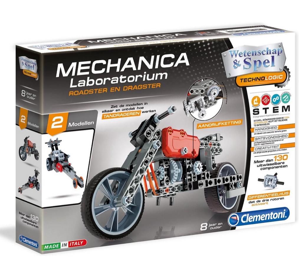 Clementoni Mechanica Laboratorium Roadster & Dragster,, Ophalen, Nieuw, Overige merken