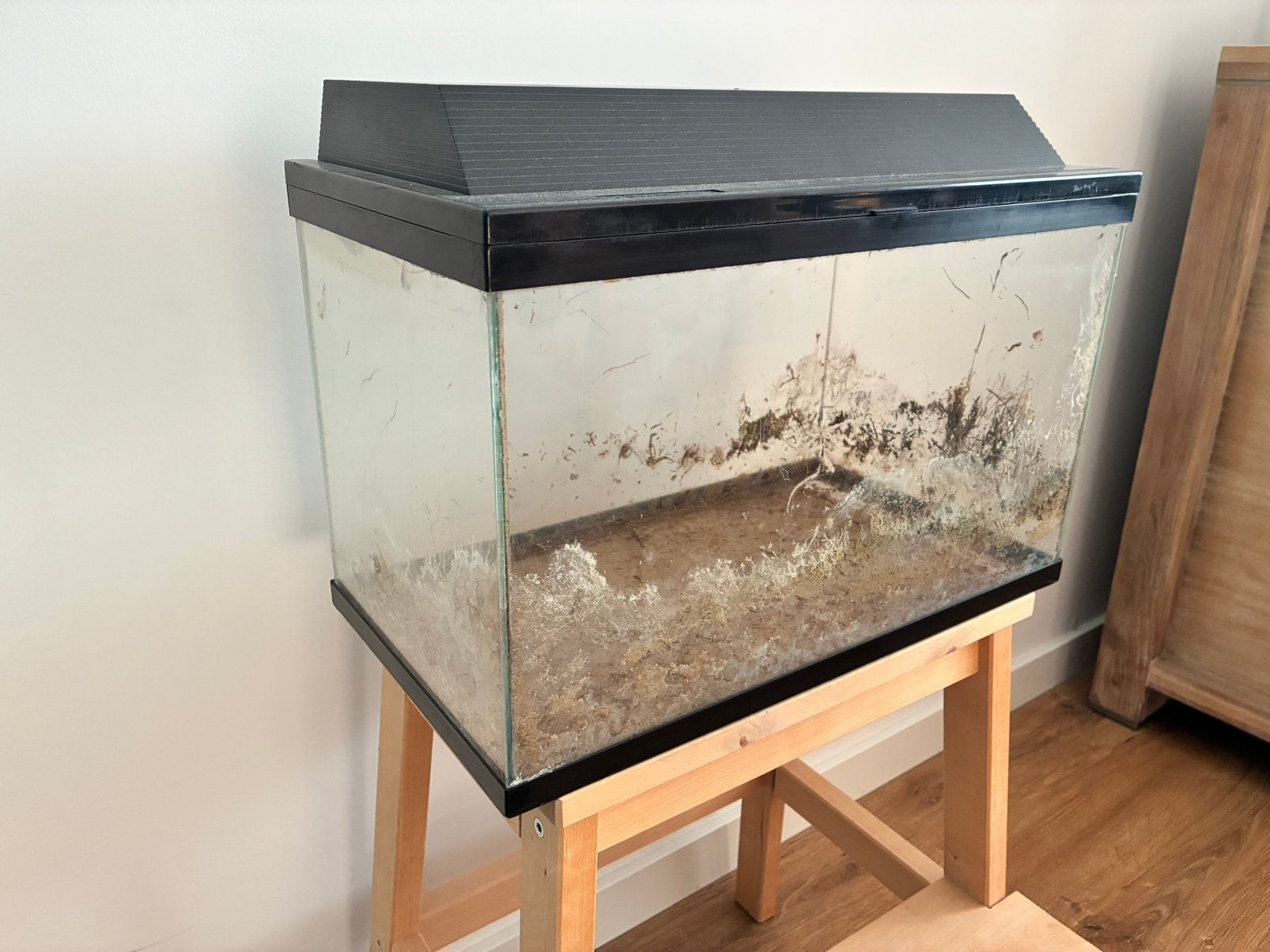 Aquarium met assesoires, Ophalen of Verzenden, Gebruikt, Leeg aquarium