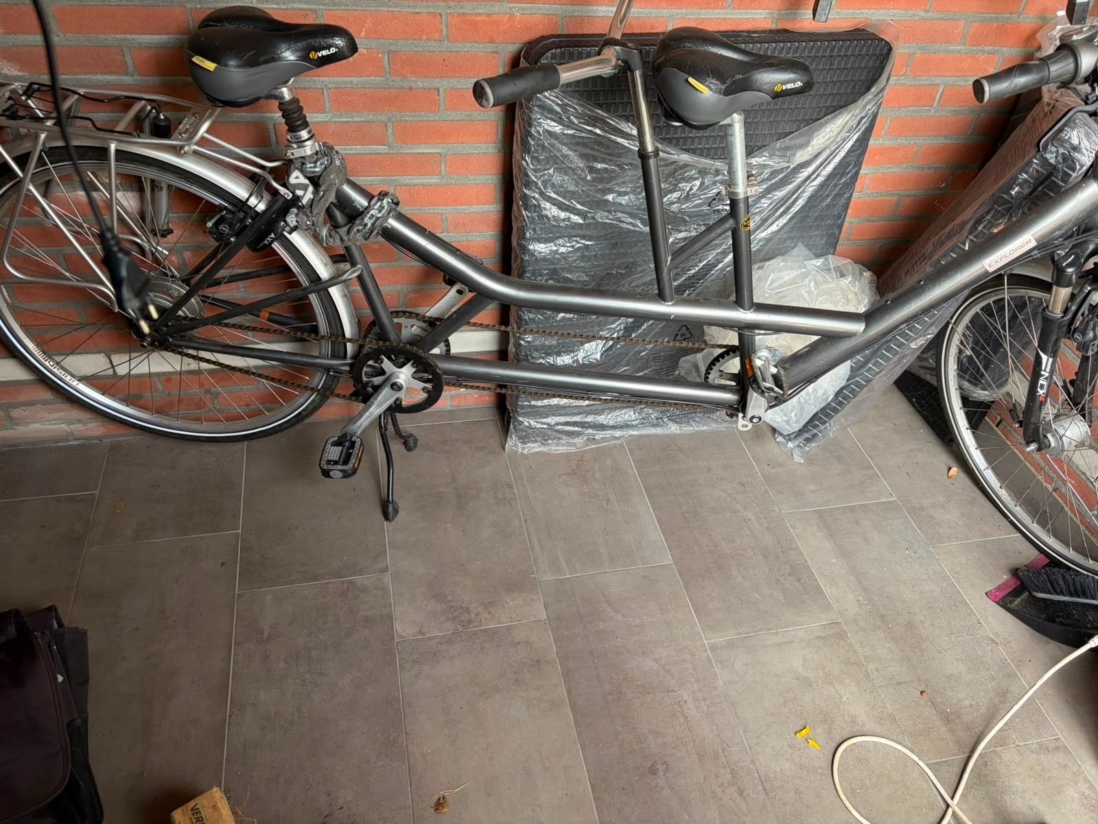 Tandem Xplorer - Perfect voor duo-fietsplezier!, Gebruikt, 10 tot 15 versnellingen, Velgrem, 51 tot 55 cm