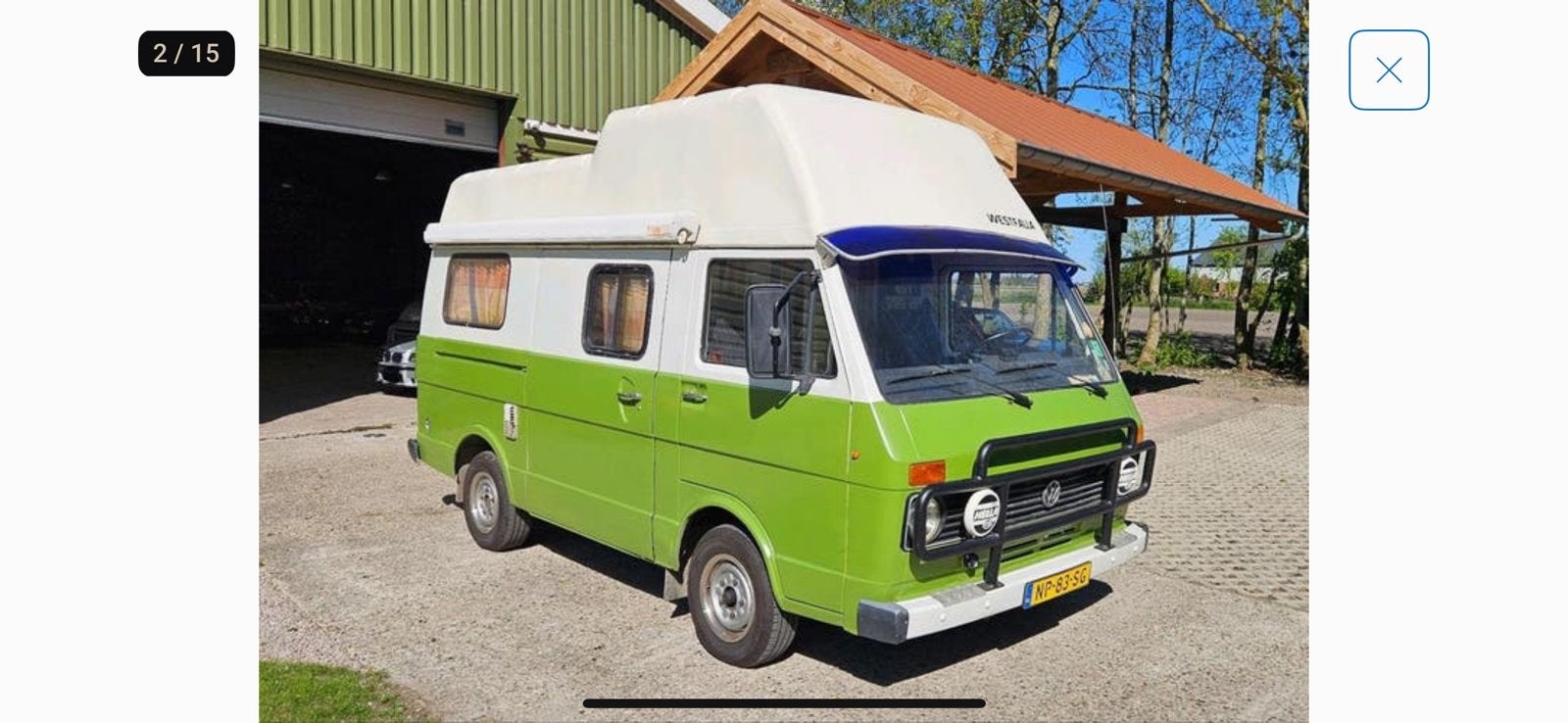 Oldtimer vw lt28, Ophalen