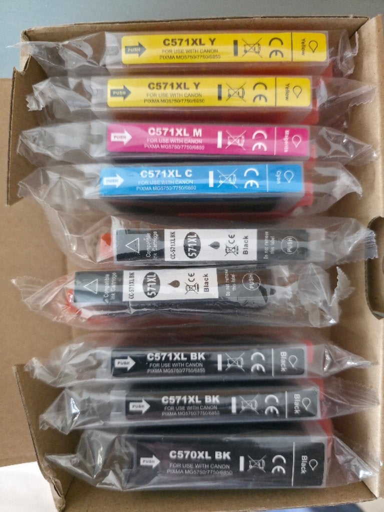 printerinkt voor o.a. Canon mg5750 / nieuw in doos, Ophalen of Verzenden, Nieuw, Cartridge, 123inkt vervangt Canon