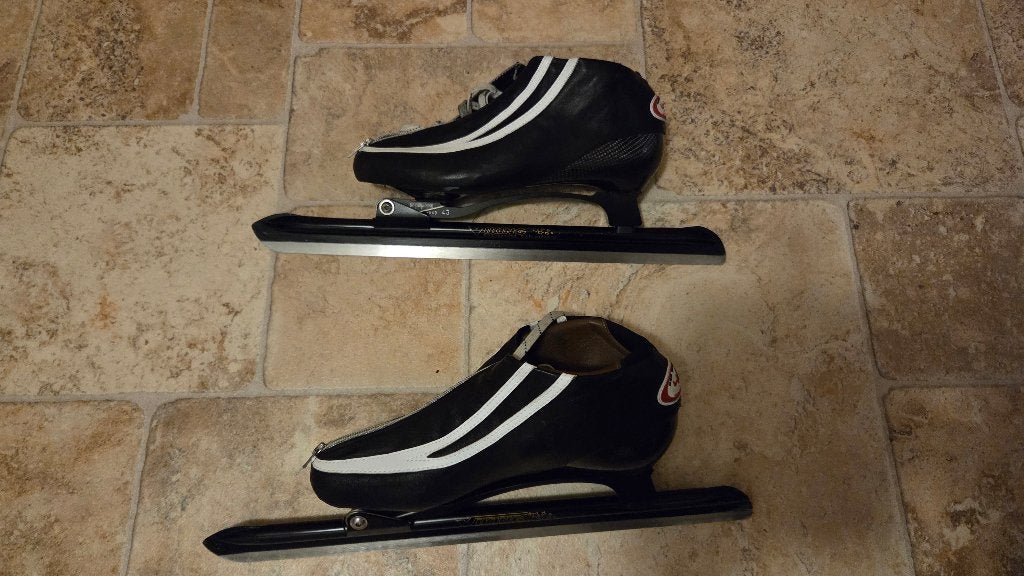 Schaatsen klapschaats-onderstel met Groothuis schoenen M 42, Ophalen of Verzenden, Zo goed als nieuw, Noren, Viking