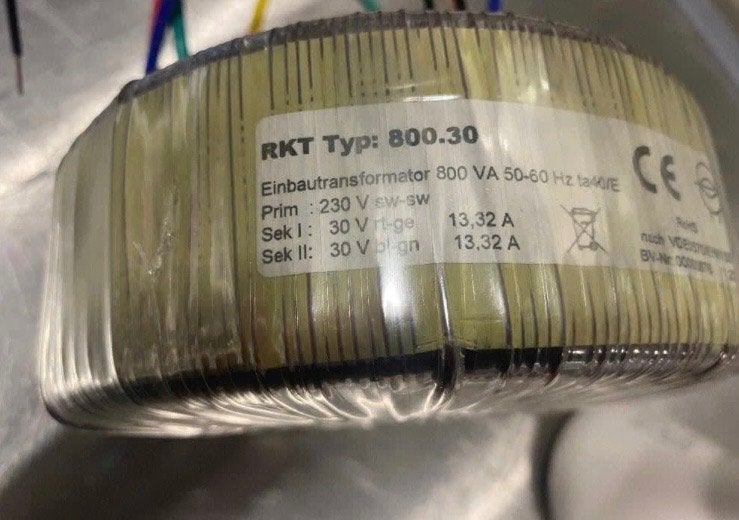 RKT Ringkern transformator 800VA, Hobby en Vrije tijd, Ophalen of Verzenden, Nieuw