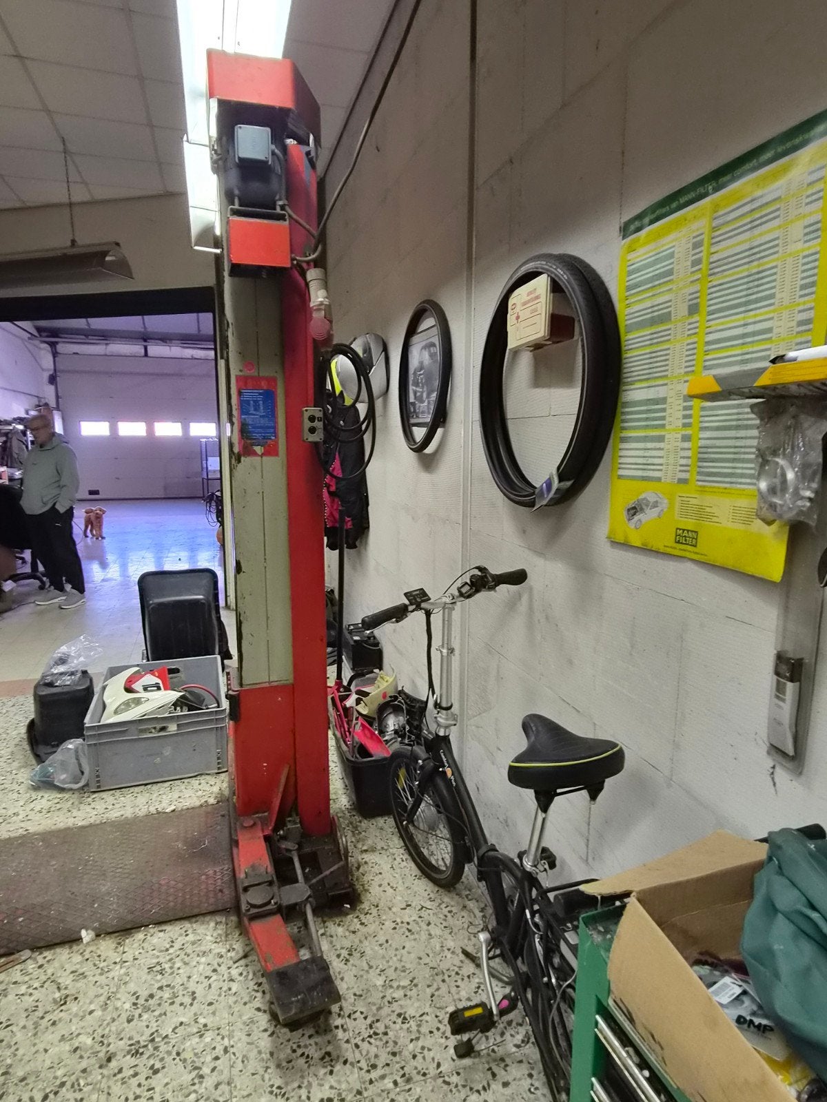 Robuuste 2-koloms hefbrug voor garage of werkplaats 3500 kg, Ophalen