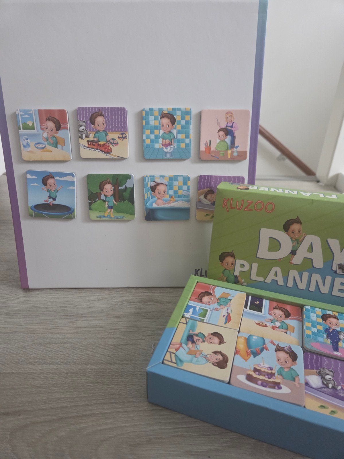 Dagritme kaarten kind - kluzoo dayplanner, Ophalen, Zo goed als nieuw, Jongen of Meisje