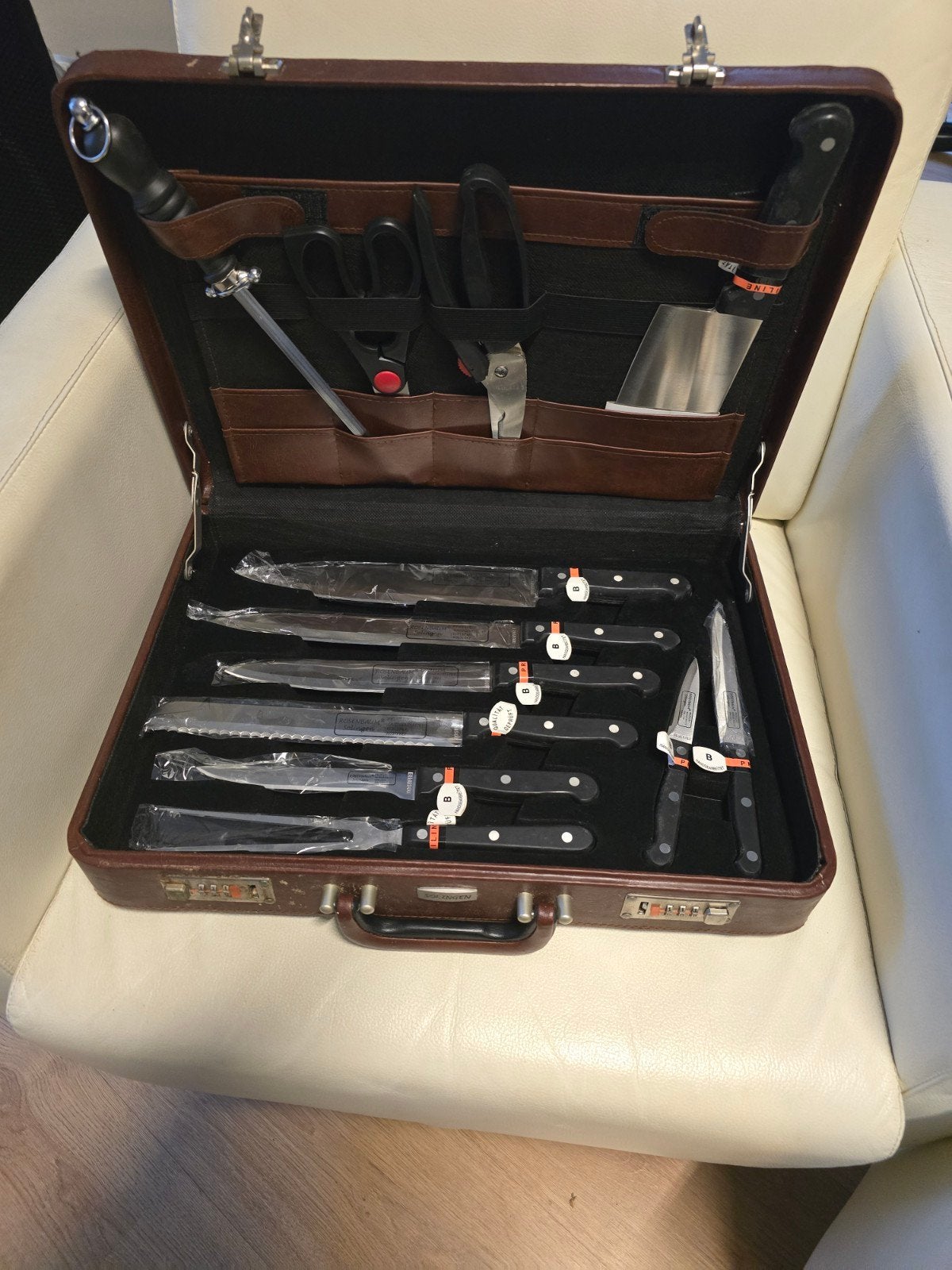 messen set kompleet, Ophalen of Verzenden, Nieuw, Rvs of Chroom