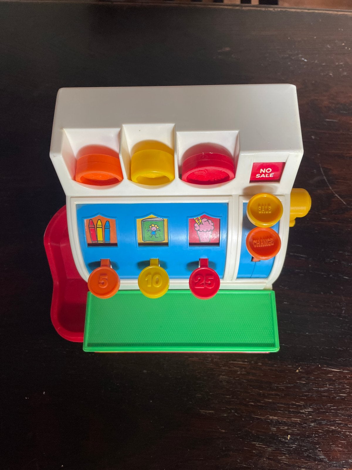 Vintage Fisher-Price Kassa Speelgoed, Ophalen of Verzenden, Gebruikt, Overige typen, Met geluid