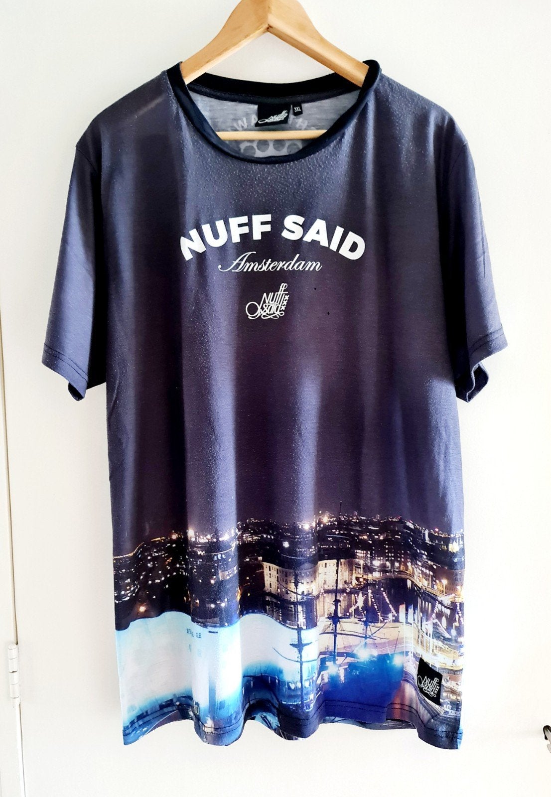 Nuff Said T-shirt maat 3xl donkergrijs, Kleding | Heren, Overige maten, Ophalen of Verzenden, Grijs, Gedragen