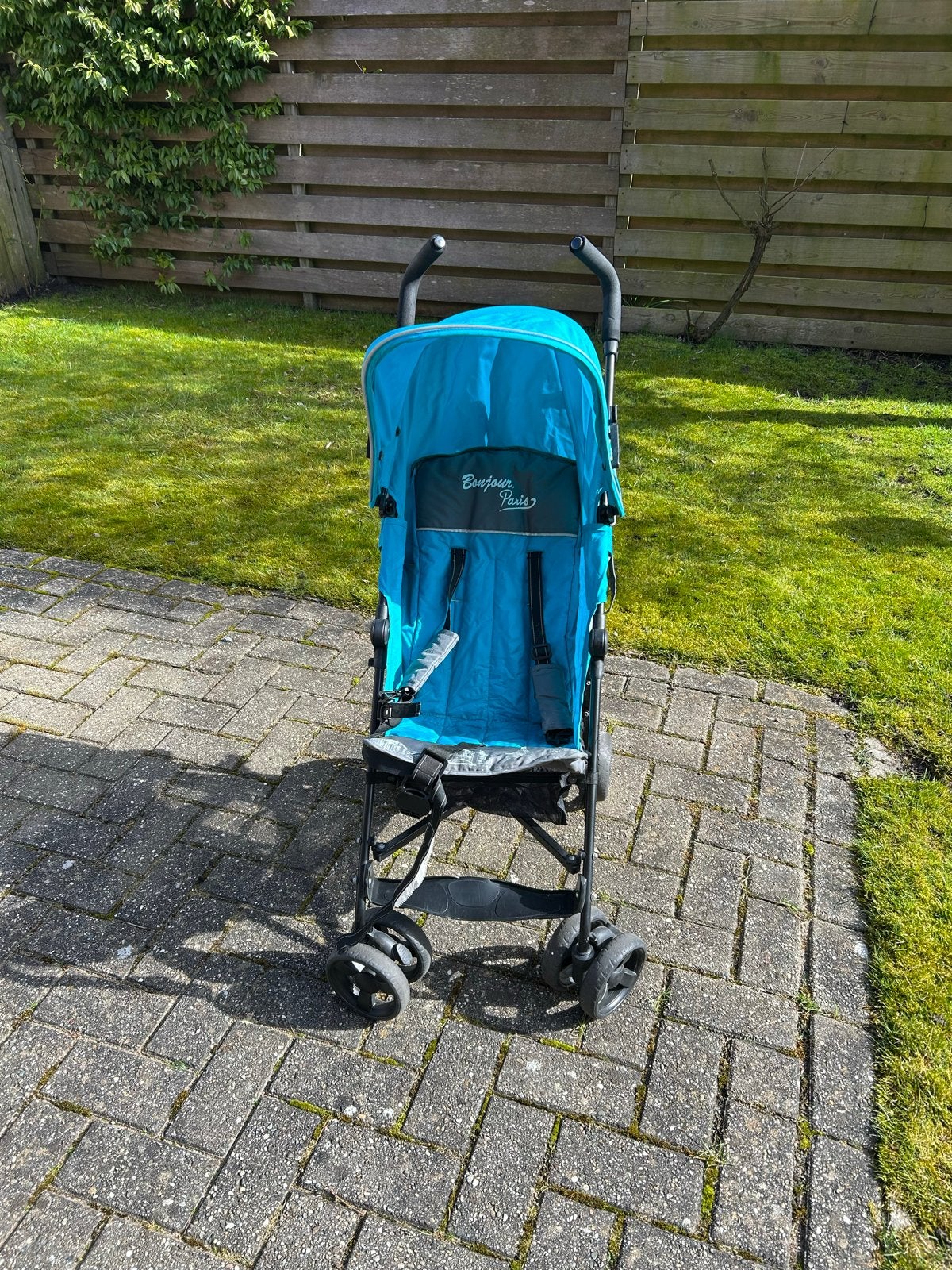 Lichtblauwe buggy - ideaal voor op reis, Ophalen, Gebruikt, Overige merken, Verstelbare rugleuning
