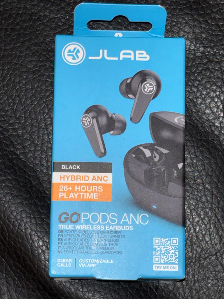 JLab GoPods ANC Draadloze Oordopjes - Zwart