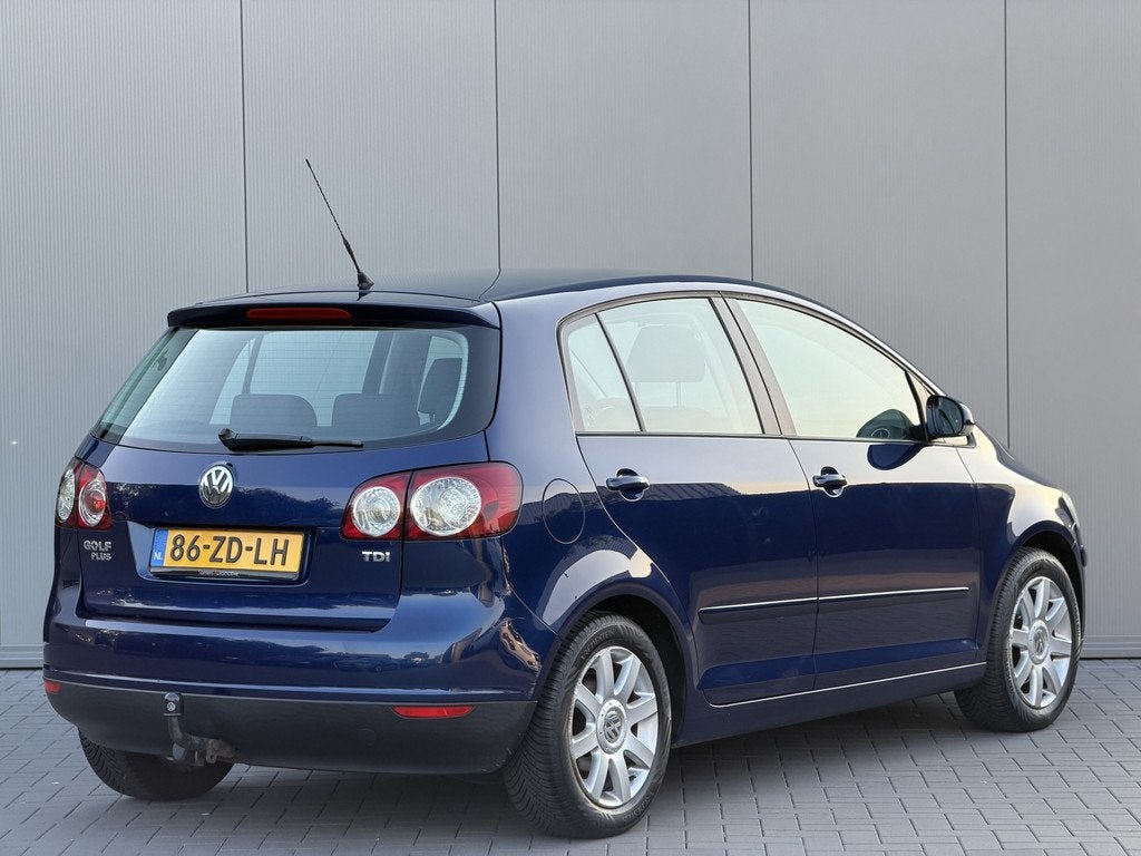 Volkswagen Golf Plus 1.9 TDI Optive 3 H6 | Airco | Lichtmeta, Auto's, Volkswagen, Gebruikt, 4 cilinders, Blauw, Origineel Nederlands