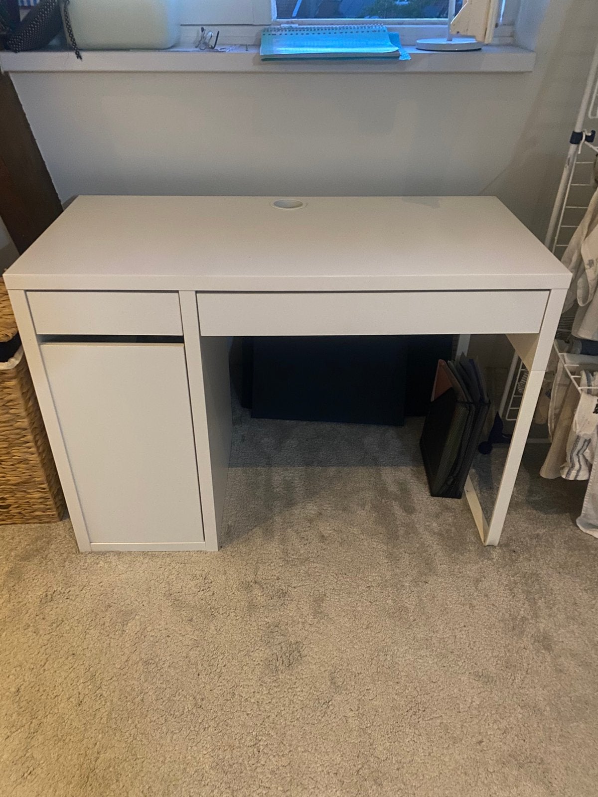 Micke bureau, Huis en Inrichting, Bureaus, Ophalen, Gebruikt, Met lades, Schoolbureau