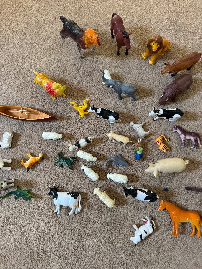 plastic beestjes voor boerderij, Verzenden, Gebruikt