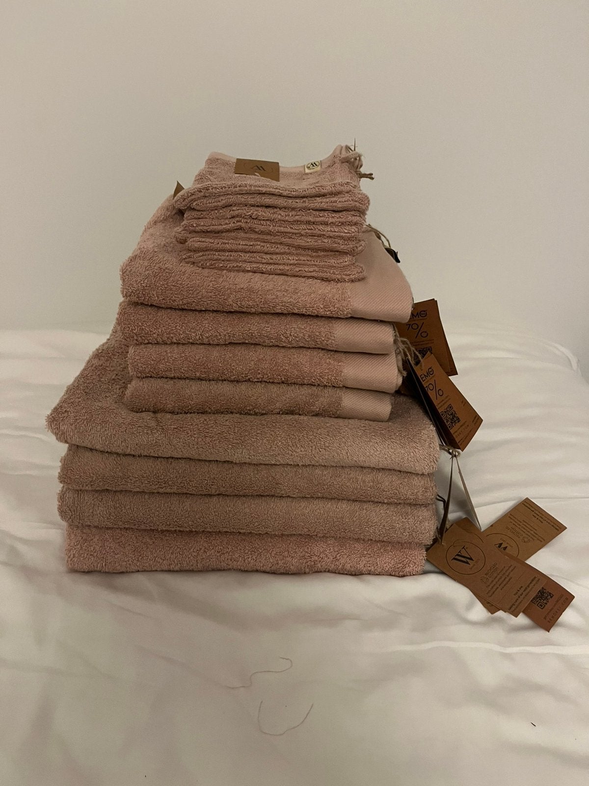 Walra handoeken set oud roze, Ophalen of Verzenden, Nieuw, Roze