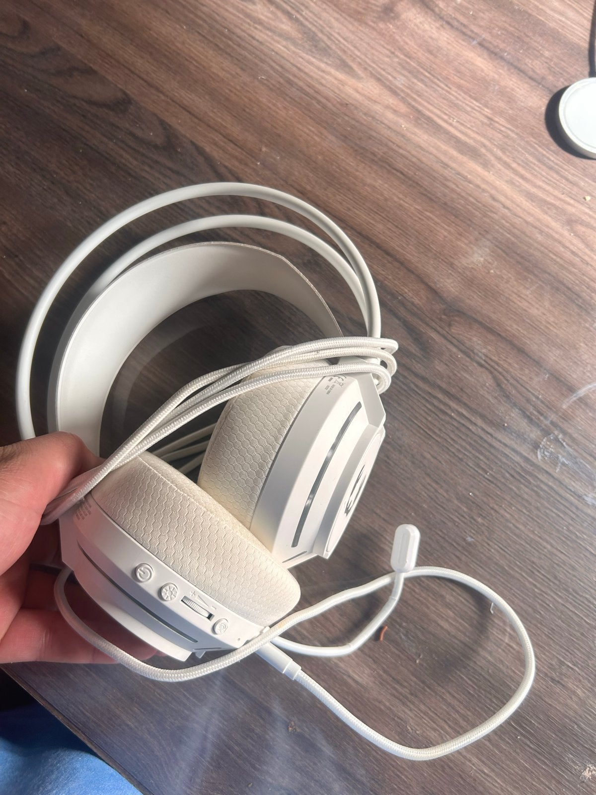 Bedrade Gaming Headset Wit - Zonder Bluetooth, Audio, Tv en Foto, Koptelefoons, Overige merken, Ophalen of Verzenden, Wit, Microfoon