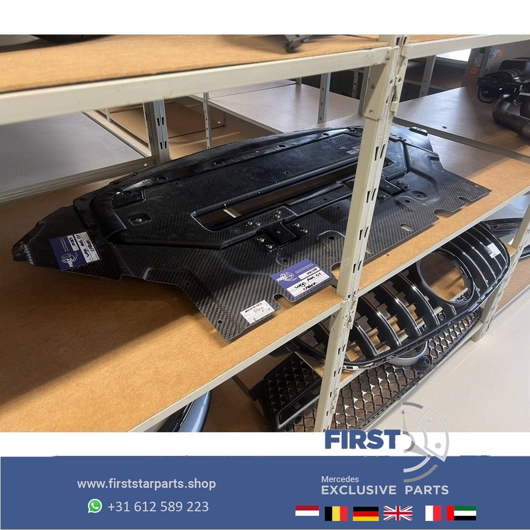 W190 C190 AMG GT GTC GTS GTR CARBON MOTOR AFDEK PLAAT ORIGIN, Auto-onderdelen, Gebruikt, -, Ophalen of Verzenden, -