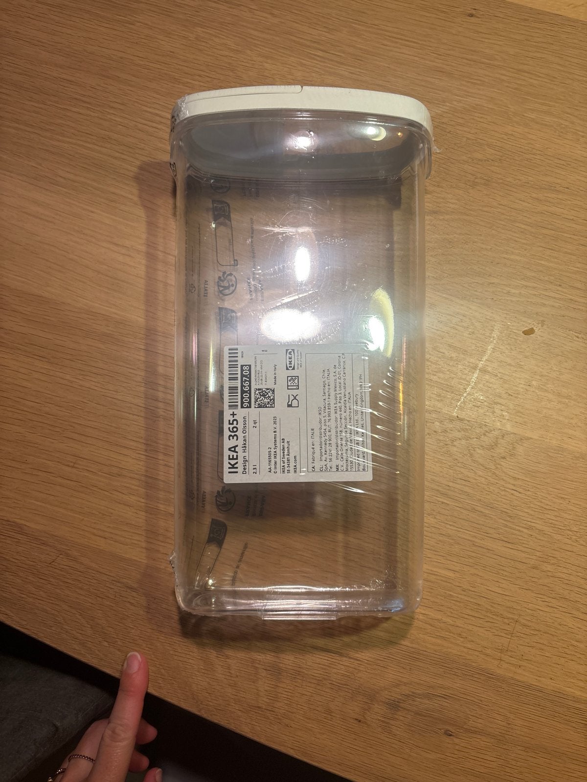IKEA 365+ Voorraadpot met deksel, 2.3L, IKEA, Kunststof, Ophalen of Verzenden, Zo goed als nieuw