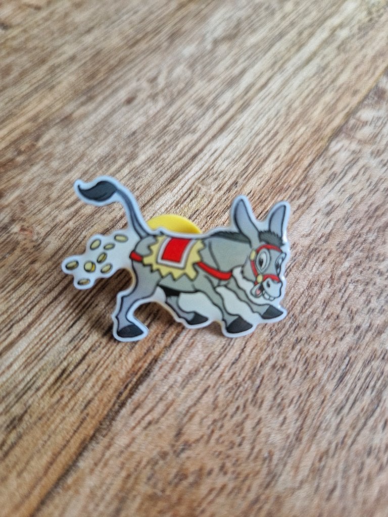 Efteling Ezeltje Strekje pin - EPP 6, Verzamelen, Speldjes, Pins en Buttons, Gebruikt, Speldje of Pin, Overige onderwerpen, Ophalen of Verzenden