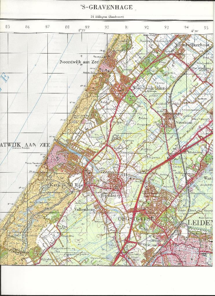 Stafkaarten Nederland, Defensie uitgave,, Verzenden, Zo goed als nieuw, Landmacht, 1945 tot heden