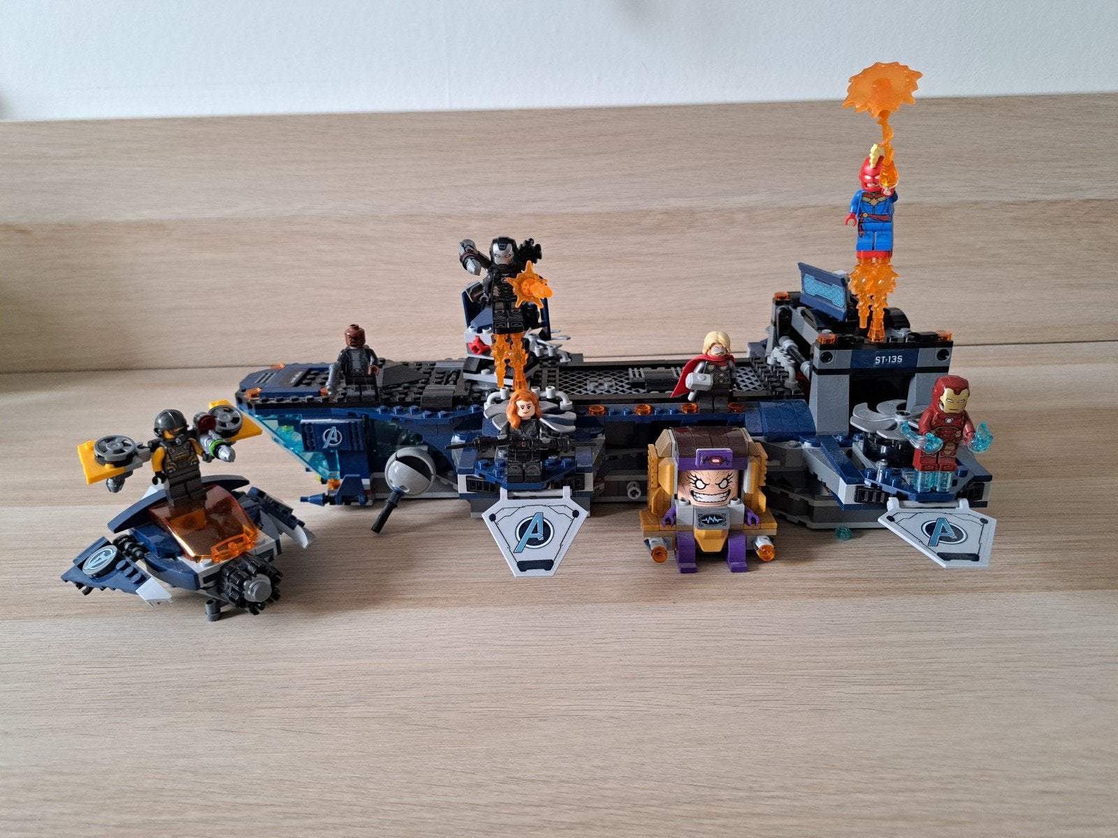 LEGO Marvel Avengers Helicarrier 76153 met minifiguren, Ophalen, Gebruikt, Marvel, Lego