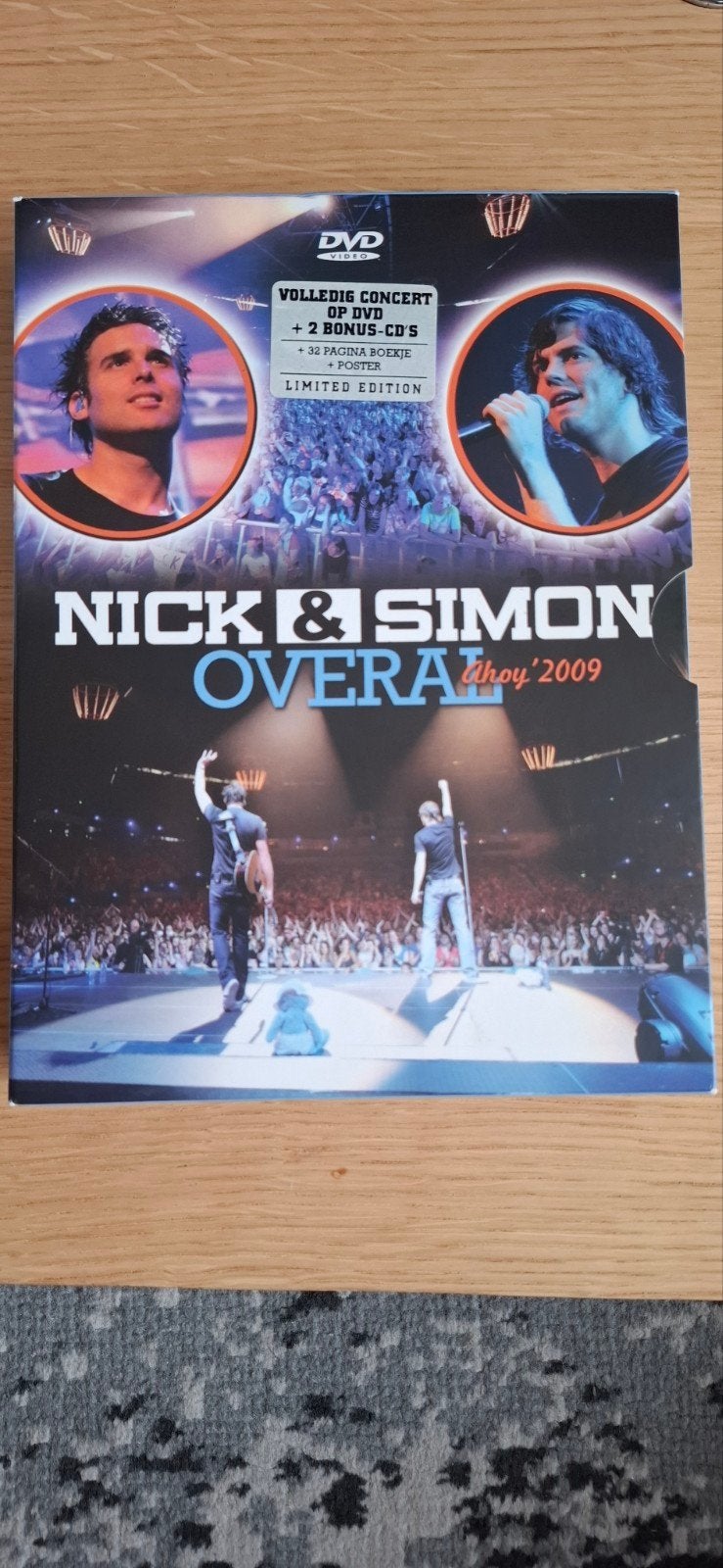 Nick & Simon Overal Ahoy 2009 DVD + 2CD's Limited Edition, Alle leeftijden, Inclusief boekje, Ophalen of Verzenden, Zo goed als nieuw