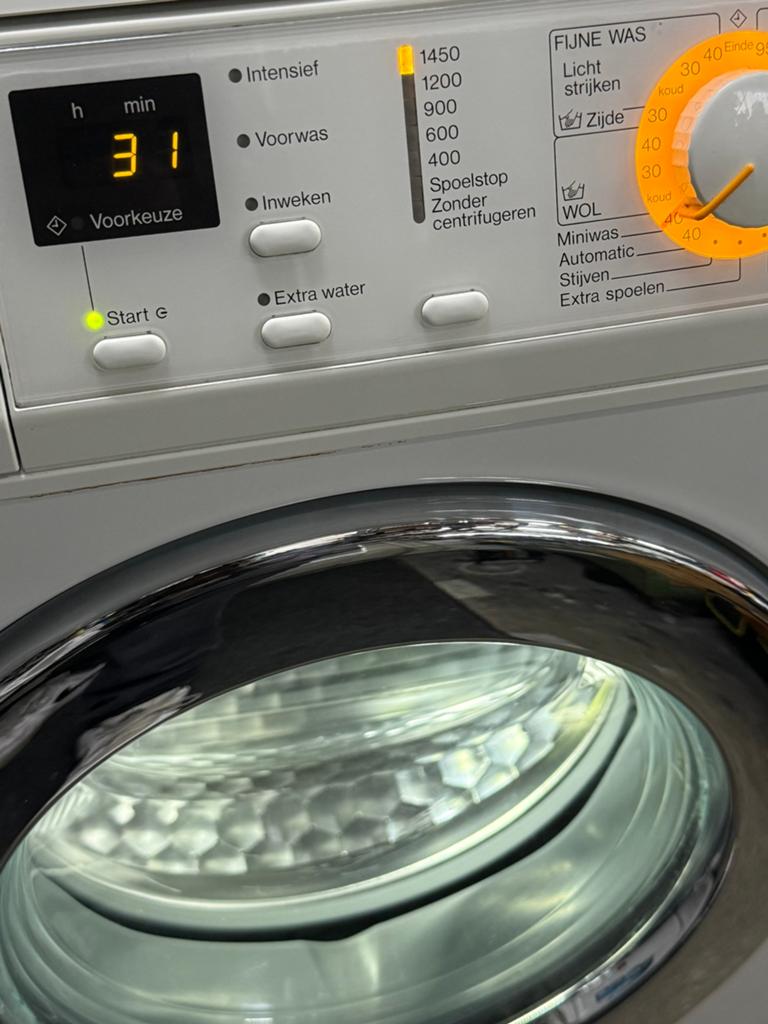 MIELE  SOFTCARE WASMACHINE  A+ IZGS, Ophalen of Verzenden, Zo goed als nieuw, Voorlader, 85 tot 90 cm
