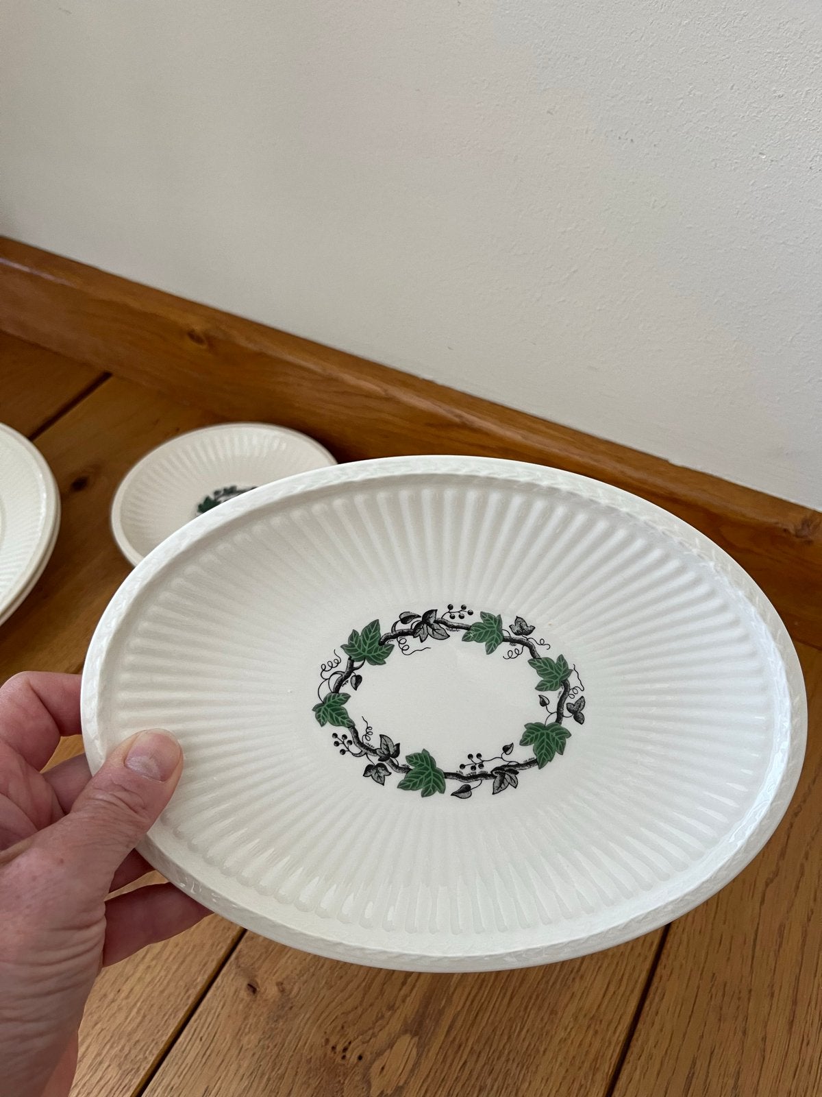 Wedgwood Stratford Ovale Schotel, Ophalen, Klassiek, Schaal of Schalen, Zo goed als nieuw