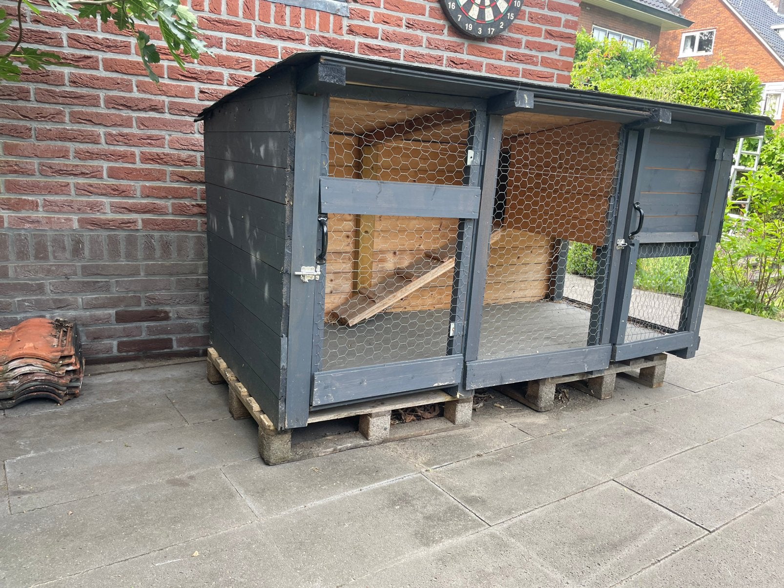 Groot konijnenhok te koop (zelfgemaakt), GRATIS af te halen!, Ophalen, 110 cm of meer, Nieuw, 90 cm of meer