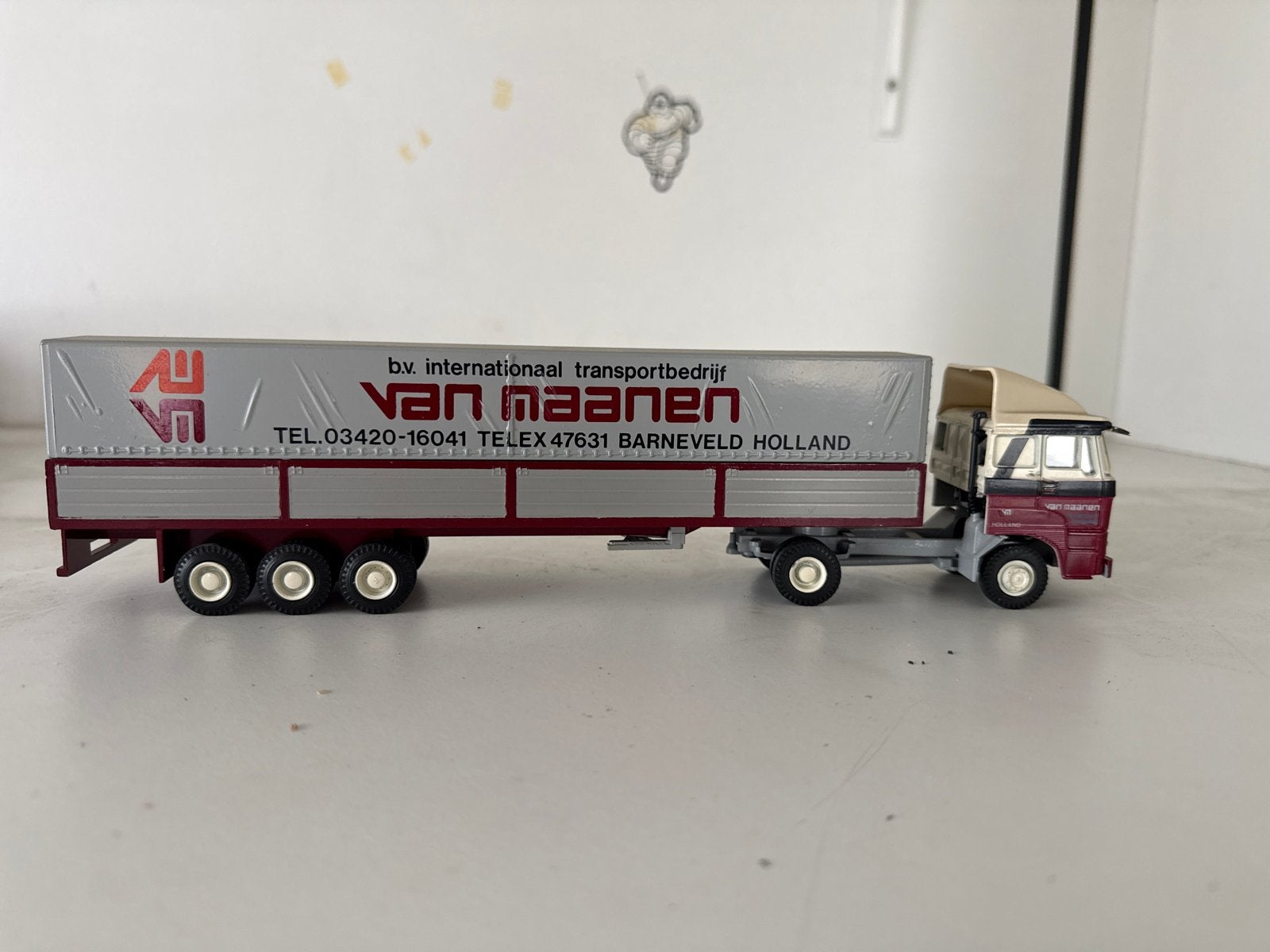 Daf Modelvrachtwagen lion toys Van Maanen Barneveld, Ophalen, Zo goed als nieuw