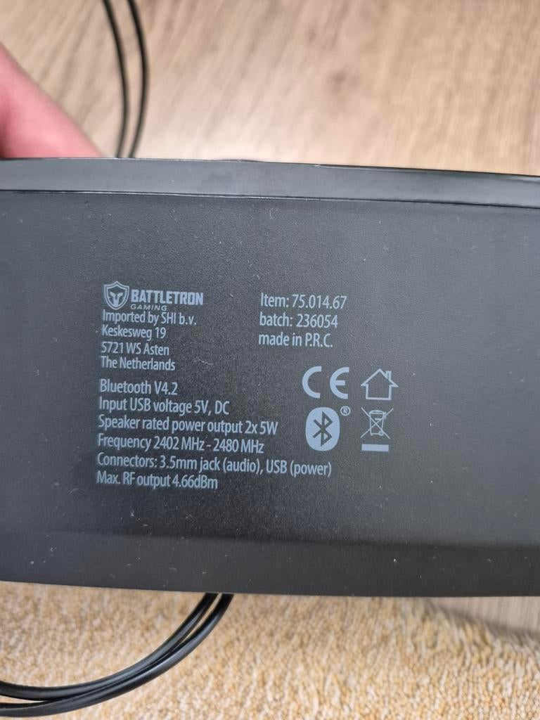 Solo RGB 2.0 Bluetooth Soundbar, een speaker ontworpen om de, Fietsen en Brommers, Ophalen of Verzenden, Nieuw